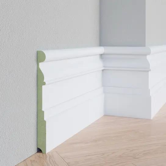 Rechtstreeks Van De Fabrikant Hoge plint Windsor - MDF v313 - 25 x 340 mm